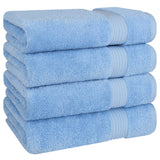 American Soft Linen Bekos 100% Cotton Turkish 4-Piece Bath Towel Sets, Wholesale Luxury Bath Towels