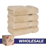 American Soft Linen Bekos 100% Cotton Turkish 4-Piece Washcloth Towel Sets, Wholesale Luxury Towels