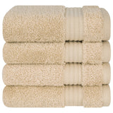 American Soft Linen Bekos 100% Cotton Turkish 4-Piece Washcloth Towel Sets, Wholesale Luxury Towels
