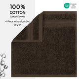 American Soft Linen Bekos 100% Cotton Turkish 4-Piece Washcloth Towel Sets, Wholesale Luxury Towels
