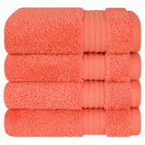 American Soft Linen Bekos 100% Cotton Turkish 4-Piece Washcloth Towel Sets, Wholesale Luxury Towels