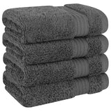 American Soft Linen Bekos 100% Cotton Turkish 4-Piece Washcloth Towel Sets, Wholesale Luxury Towels