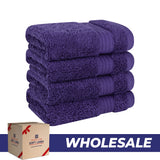 American Soft Linen Bekos 100% Cotton Turkish 4-Piece Washcloth Towel Sets, Wholesale Luxury Towels