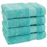 American Soft Linen Bekos 100% Cotton Turkish 4-Piece Washcloth Towel Sets, Wholesale Luxury Towels