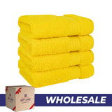 American Soft Linen Bekos 100% Cotton Turkish 4-Piece Washcloth Towel Sets, Wholesale Luxury Towels