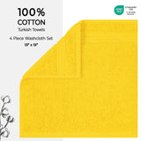 American Soft Linen Bekos 100% Cotton Turkish 4-Piece Washcloth Towel Sets, Wholesale Luxury Towels