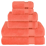 American Soft Linen Bekos 100% Cotton 6-Piece Turkish Bath Towel Sets, Wholesale Luxury Bath Towels