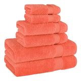 American Soft Linen Bekos 100% Cotton 6-Piece Turkish Bath Towel Sets, Wholesale Luxury Bath Towels