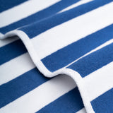 American Soft Linen, Premium Cotton 4 Pack Beach Towels, 30" x 60" Cabana Striped Pool Towels