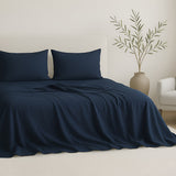 American Soft Linen Luxury 100% Cotton Sateen Weave Sheets Set - Premium Bed Sheet Sets