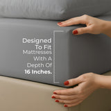 American Soft Linen Luxury 100% Cotton Sateen Weave Sheets Set - Premium Bed Sheet Sets