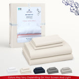 American Soft Linen Luxury 100% Cotton Sateen Weave Sheets Set - Premium Bed Sheet Sets