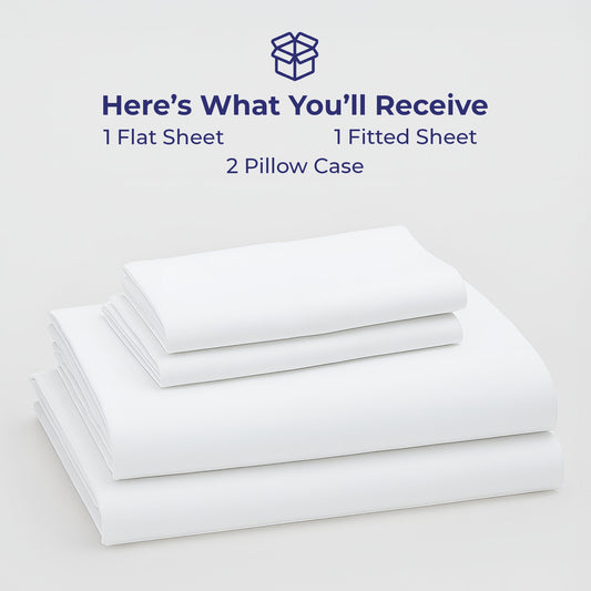 American Soft Linen Luxury 100% Cotton Sateen Weave Sheets Set - Premium Bed Sheet Sets