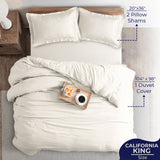 American Soft Linen Luxury 100% Cotton Sateen Weave Duvet Cover Set, 1 Duvet Cover and 2 Pillow Shams, Machine Washable 3 Piece Bedding Sets