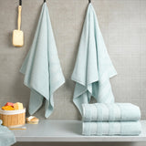 Salem 4 Piece 100% Cotton Luxury Turkish Bath Towel Sets