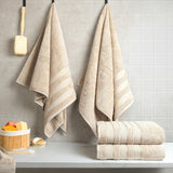 Salem 4 Piece 100% Cotton Luxury Turkish Bath Towel Sets