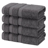 Salem 4 Piece 100% Cotton Luxury Turkish Bath Towel Sets