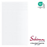 Salem 4 Piece 100% Cotton Luxury Turkish Bath Towel Sets - Wholesale bath towels