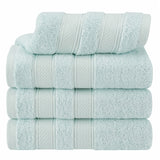 Salem 4 Piece 100% Cotton Luxury Turkish Hand Towel Sets