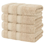 Salem 4 Piece 100% Cotton Luxury Turkish Hand Towel Sets