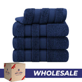 Salem 4 Piece 100% Cotton Luxury Turkish Hand Towel Sets - Wholesale hand towels