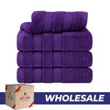 Salem 4 Piece 100% Cotton Luxury Turkish Hand Towel Sets - Wholesale hand towels