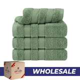 Salem 4 Piece 100% Cotton Luxury Turkish Hand Towel Sets - Wholesale hand towels