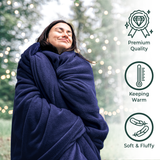 American Soft Linen Bedding Fleece Blanket, Plush Fuzzy Cozy Soft Blanket for Bed, Sofa, Couch