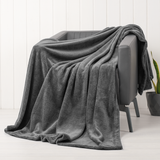 American Soft Linen Bedding Fleece Blanket, Plush Fuzzy Cozy Soft Blanket for Bed, Sofa, Couch