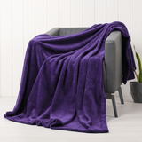 American Soft Linen Bedding Fleece Blanket, Plush Fuzzy Cozy Soft Blanket for Bed, Sofa, Couch