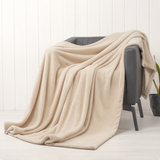 American Soft Linen Bedding Fleece Blanket, Plush Fuzzy Cozy Soft Blanket for Bed, Sofa, Couch