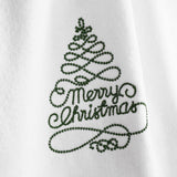 American Soft Linen Christmas Towels Bathroom Set, 2 Packed Embroidered Decorative 100% Cotton Hand Towels, Dish Towels for Decor Xmas - 60 Set Case Pack