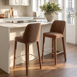 Anderson 26.5" Modern Upholstered Counter Stool (Set of 2)