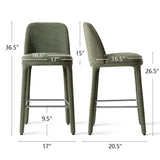 Anderson 26.5" Modern Upholstered Counter Stool (Set of 2)
