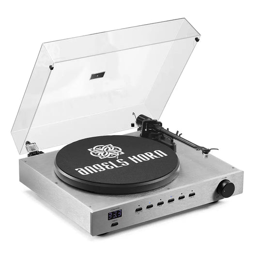 Angels Horn Phantom High-Fidelity Turntable: Premium Bluetooth Turntable with Advanced Features