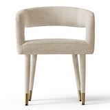 Anna Modern Upholstered Dining Chairs with Arm (Set of 6)