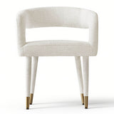 Anna Modern Upholstered Dining Chairs with Arm (Set of 4)