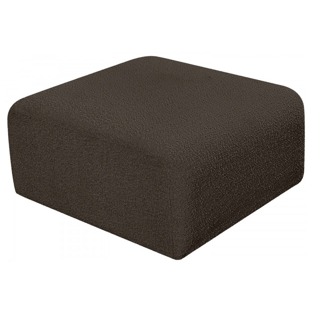 Arc Boucle Fabric Ottoman