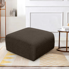 Arc Boucle Fabric Ottoman