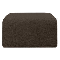 Arc Boucle Fabric Ottoman