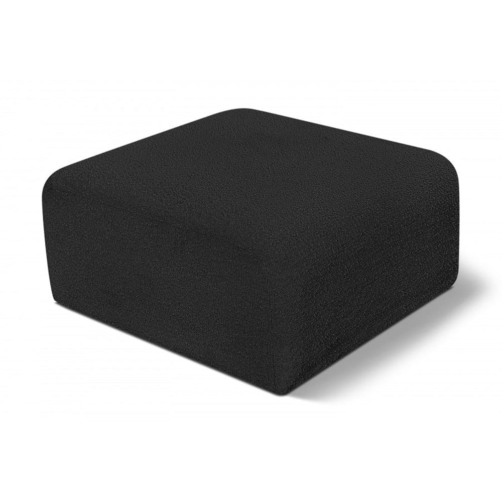 Arc Boucle Fabric Ottoman