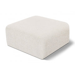 Arc Boucle Fabric Ottoman