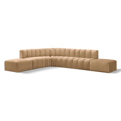 Arc Velvet 7pc. Sectional