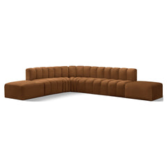 Arc Velvet 7pc. Sectional