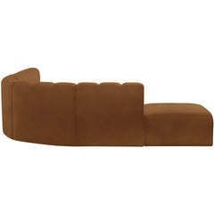 Arc Velvet 7pc. Sectional