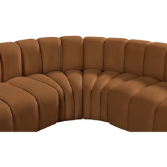 Arc Velvet 7pc. Sectional