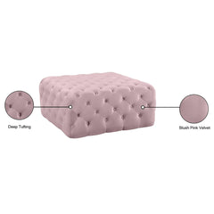 Ariel Velvet Ottoman | Bench