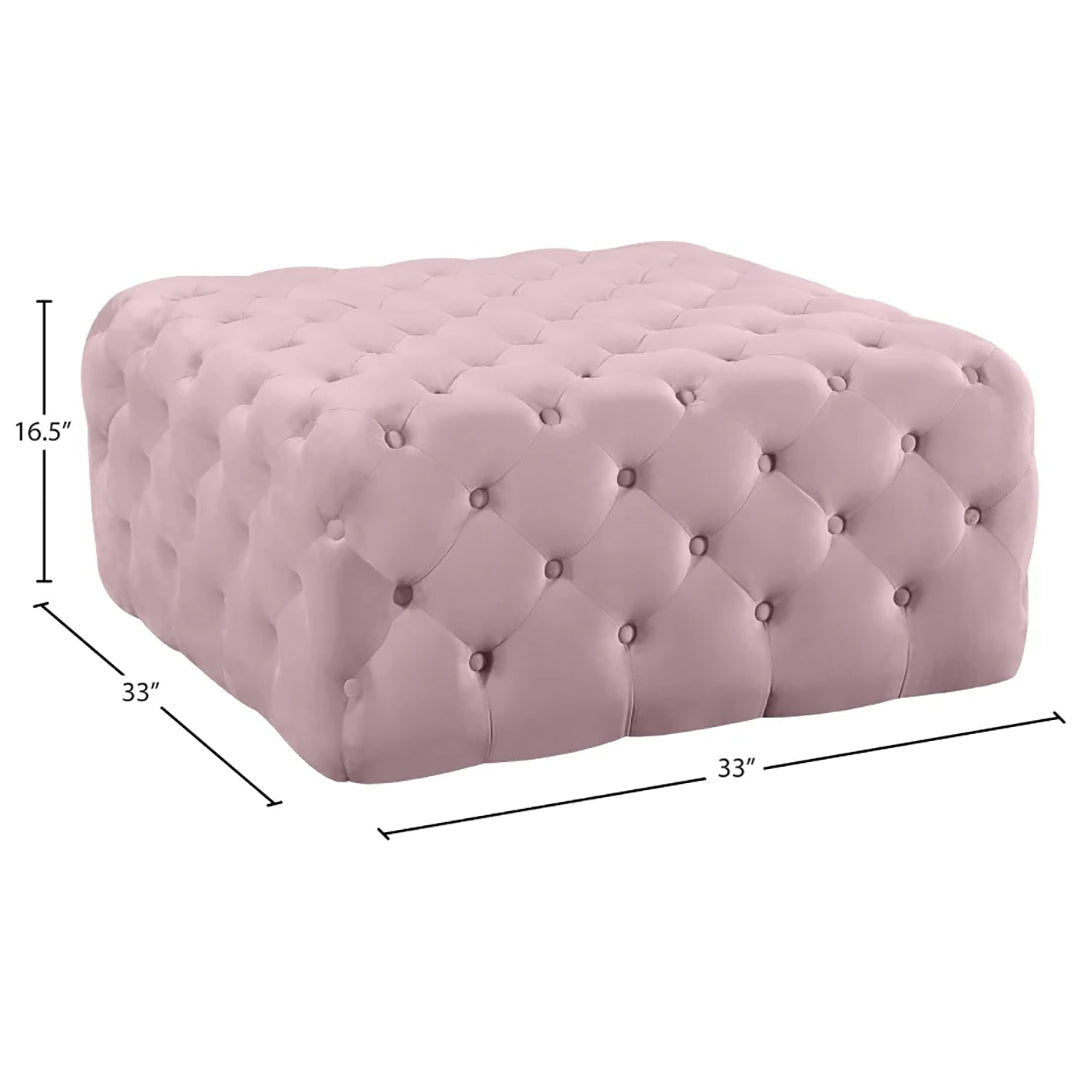 Ariel Velvet Ottoman | Bench