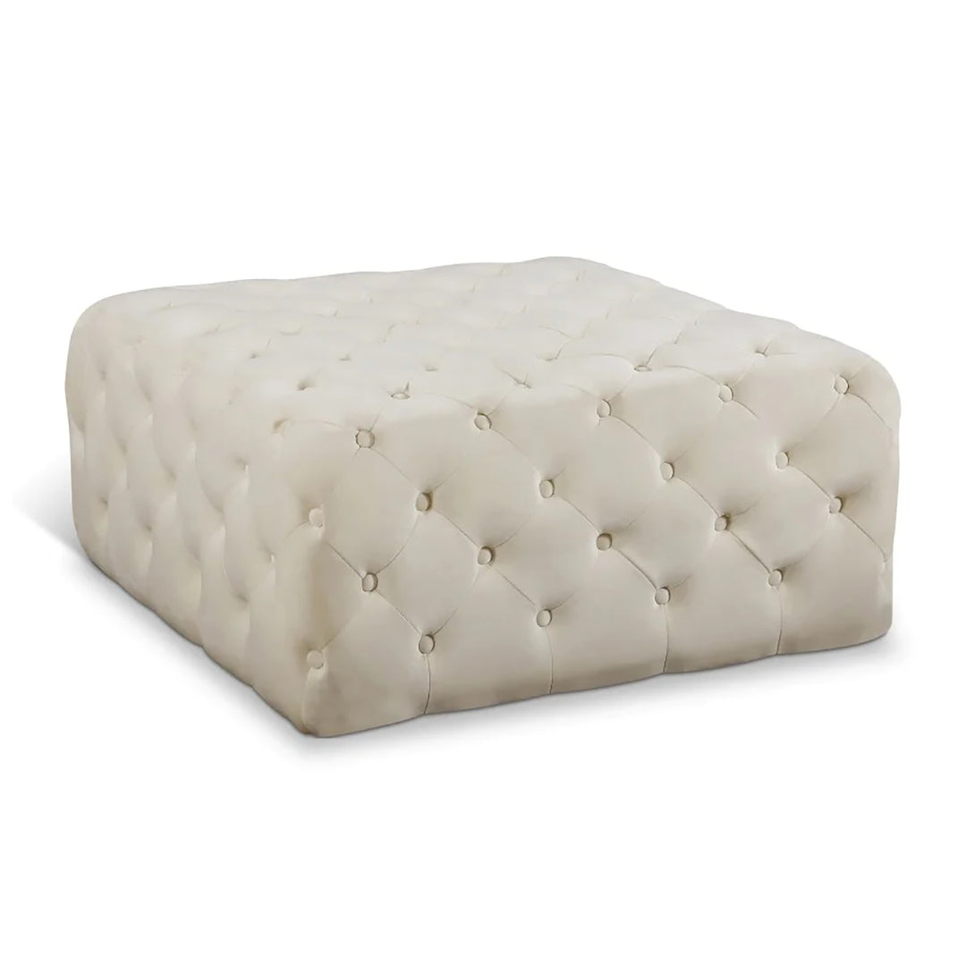 Ariel Velvet Ottoman | Bench