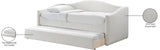 Arlo Cream Boucle Fabric Twin Daybed with Trundle – Stylish, Space-Saving Design for Modern Bedrooms